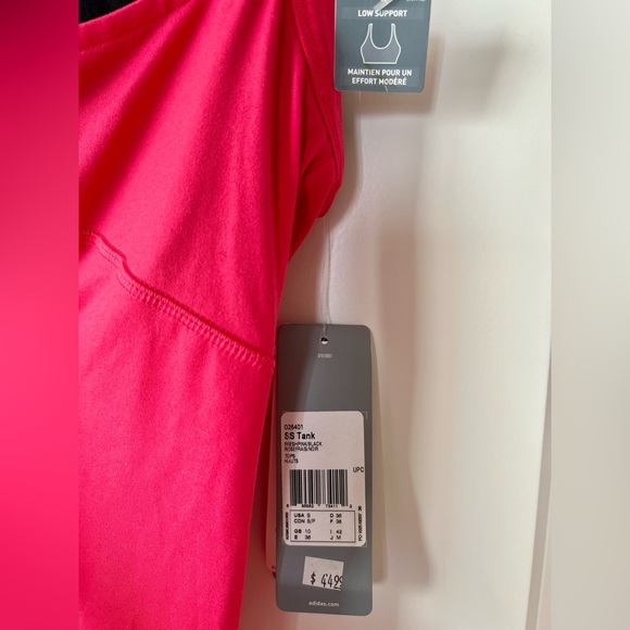 Adidas ClimaLite women’s pink workout tank top outdoor -size s - Picture 5 of 8